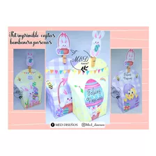 Kit Imprimible Cajas Bomboneras Pascuas