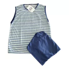 Pijama Masculino Curto Estampados Regata E Shorts Juvenil