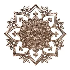 Mandala Laser Nº38 20cm-mdf Madeira