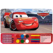 Livro Giga Books Disney - Carros 3 Com Giz, Aquarela E Canet