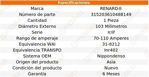 Porta Diodos Alternador Nippondenso Xa 1.5l 4 Cil 04/06 Foto 4