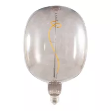 Foco Led Vintage Ornamental 4w Gigante Luz Calida E27 30 Cm Color De La Luz Gris