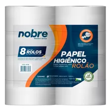 Papel Higiênico Rolão Nobre 8 Rolos C/ 300 Metros Celulose