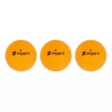 Bola De Ping Pong Fort 1 Estrela - Pack C/3 Unidades