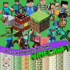 Kit Digital Minecraft Png (pague 1 Leve 3)