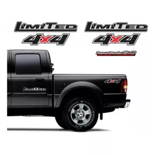 Kit Adesivos Ranger Limited 3.0 4x4 2007 2008 2009 Escura Cor Preto