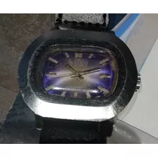 Reloj Saiko Tipo Pantalla De Tv Cuerda Manual Maquina Suiza 