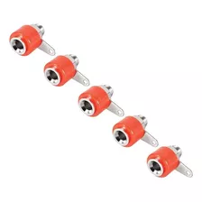 5x Conector Banana Color Hembra Chasis Gabinete Ptec