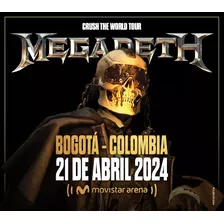 Una Entrada Megadeth Platea 21/04