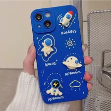 Funda Astronauta Goma Para Samsung + Mica 20d