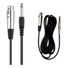 Cabo Microfone Mono Xlr - P10 3 Metros Resistente