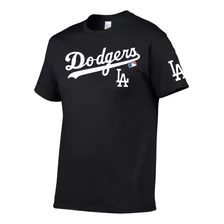 Playera Los Angeles Dodgers, Cuello Redondo 100% Algodón