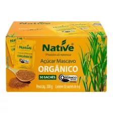 Açúcar Mascavo Orgânico Com 50 Sachês - Native