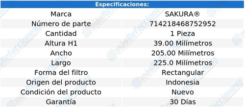 Filtro Cabina Ford F-150 V6 3.3l 18-20 Sakura Foto 2