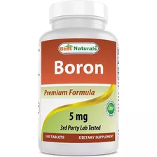 Best Naturals I Boron Citrate I Boro I 5mg I 240 Tablets