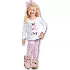 Conjunto Infantil Matelasse Menina Legging Jeans