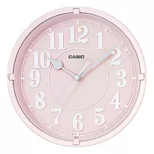 Iq-62 Reloj De Pared Casio En Diferentes Colores / Color De La Estructura Rosa Claro Color Del Fondo Rosa Claro