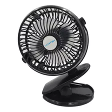 Mini Ventilador Com Clipe Recarregável Usb Silencioso