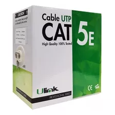 Cable Utp Red Cat-5e Indoor Ulink 305 Metros 24 Awg