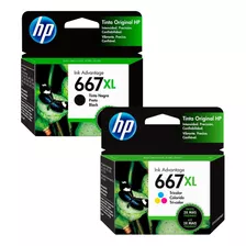 Cartucho Hp Original 667 Xl Color + 667 Xl Negro - Cs