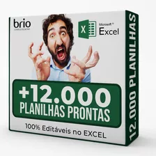 Mega Pack 12.000 Planilhas Prontas E Editáveis