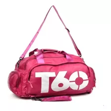 Bolsa De Academia Mala De Viagem Impermeável T60 Acambamento Dos Ferragens Metal Cor Pink Cor Da Correia De Ombro Cor Da Bolsa Desenho Do Tecido Liso