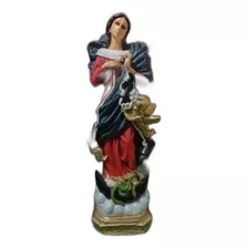 Virgen Desatanudos, Artesanía De Resina, 40x17x12cm