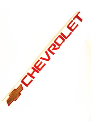 Emblema Letra Chevrolet Silverado Cheyenne Suburban Rojo Foto 2