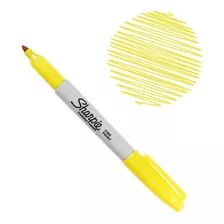 Sharpie Amarillo Permanente Punta Fina 