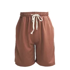 Bermudas Casuales Para Hombre Con Cordón Elástico Ajustable