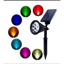 Luces Solares Tierra Exterior Rgb Ó Luz Cálida Led (5 Pzas)