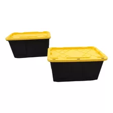 Caja Plástico Uso Rudo Almacenamiento 2pz Greenmade 102 Lt