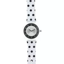 Reloj De Mujer Extra Liviano Status A Lunares S23g