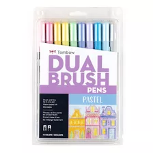 Marcadores Tombow Dual Brush Paleta Pastel