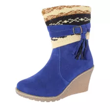 Bota Taco Chino Azul Vía Franca Art. 51214blue