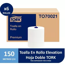 6 Rollos Toalla Papel 150 Mts C/u Tork Jumbo Premiun