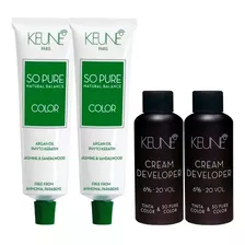 Kit 02 Tintas So Pure 60ml - 02 Ox Cream Dev 20vol