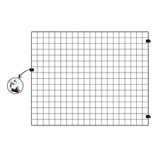 Tela Portão Proteção Cães Raça Pequena Pet 1 Modulo 100x80cm