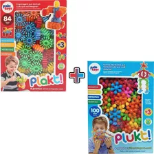 Brinquedo Montar Plakt + Plukt Educativo Criativo 184 Pçs Nf