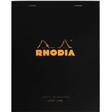 Box Bloco Rhodia Notas Essencial Essential Pautado Preto