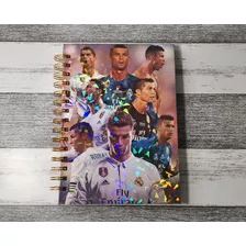 Cristiano Ronaldo Cr7 Cuaderno Holográfico Con Diseño Fútbol