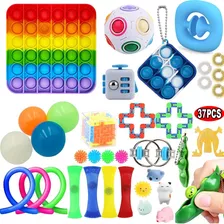 Juguetes Antiestrés Fidget Spiner Pop It 37 Unids/set