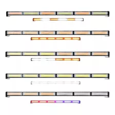 Barra Torreta Estrobo Codigo Leds Cob Policia 23 PuLG 60w 3