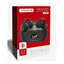 Fone De Ouvido Bluetooth Sem Fio V5.3 Hifi Tomate/ Preto