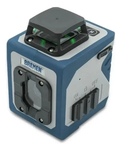 Nivel Laser Luz Verde De Linea 360° Interiores Y Exteriores Bremen 7722