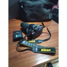  Nikon D5100 Dslr Correa+lente 55-200+bolso+bateria+cargador