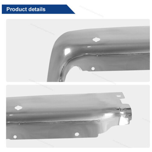 1pair Chrome Lh Rh Rear Bumper End Cap Fit For 2009-2014 Aad Foto 3