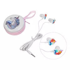 Auriculares Manos Libres Unicornio Con Estuche Alta Calidad