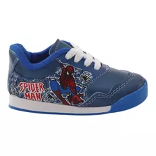 Zapatillas Niño Spiderman Hombre Araña Cordones Talles 21/26