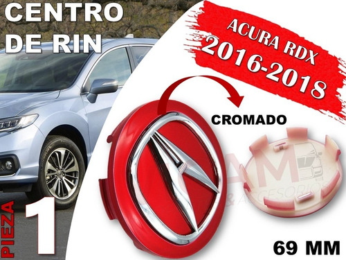 Centro De Rin Acura Rdx 2016-2018 69 Mm (rojo) Foto 2